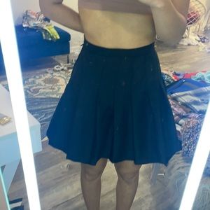 Black Size S Pleated Target Skirt